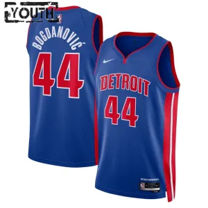 Nike Detroit Pistons Bojan Bogdanovic 44 Trikot Icon Edition Swingman Blau Für Kinder