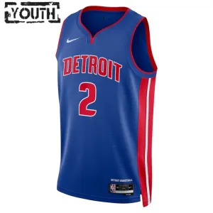 Nike Detroit Pistons Cade Cunningham 2 Trikot Icon Edition Swingman Blau Für Kinder