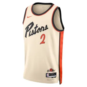 Nike Detroit Pistons Cade Cunningham Trikot City Edition 24/25 Swingman Weiß Für Herren