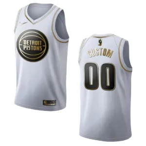 Nike Detroit Pistons Golden Edition Trikot Personalisiert Swingman Weiß Für Herren Nike Detroit Pistons Golden Edition Trikot Personalisiert Swingman Weiß Für Herren