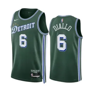 Nike Detroit Pistons Hamidou Diallo 6 Trikot City Edition 22/23 Swingman Grün Für Herren Nike Detroit Pistons Hamidou Diallo 6 Trikot City Edition 22/23 Swingman Grün Für Herren