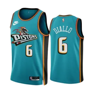 Nike Detroit Pistons Hamidou Diallo 6 Trikot Classic Edition 22/23 Swingman Teal Für Herren Nike Detroit Pistons Hamidou Diallo 6 Trikot Classic Edition 22/23 Swingman Teal Für Herren