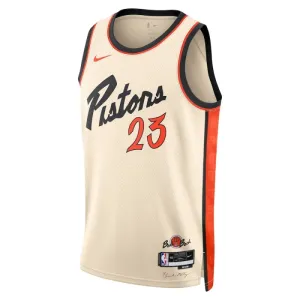 Nike Detroit Pistons Jaden Ivey Trikot City Edition 24/25 Swingman Weiß Für Herren