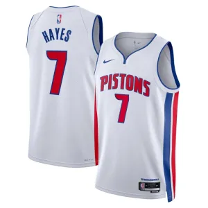 Nike Detroit Pistons Killian Hayes 7 Trikot Association Edition Swingman Weiß Für Herren