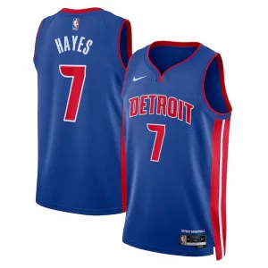 Nike Detroit Pistons Killian Hayes 7 Trikot Icon Edition Swingman Blau Für Herren