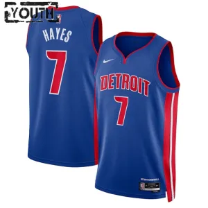 Nike Detroit Pistons Killian Hayes 7 Trikot Icon Edition Swingman Blau Für Kinder