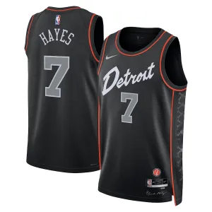 Nike Detroit Pistons Killian Hayes Trikot City Edition 23/24 Swingman Schwarz Für Herren