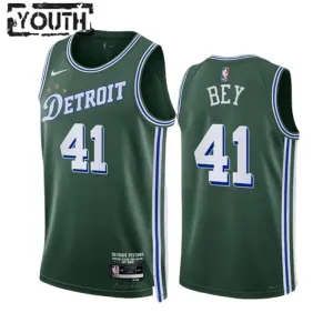 Nike Detroit Pistons Saddiq Bey 41 Trikot City Edition 22/23 Swingman Grün Für Kinder