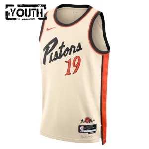 Nike Detroit Pistons Simone Fontecchio Trikot City Edition 24/25 Swingman Weiß Für Kinder