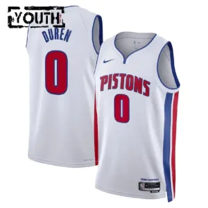 Nike Detroit Pistons Trikot Personalisiert Association Edition Swingman Weiß Für Kinder