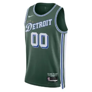 Nike Detroit Pistons Trikot Personalisiert City Edition 22/23 Swingman Grün Für Herren
