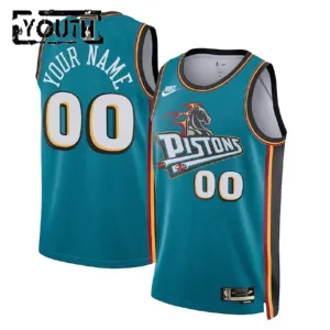 Nike Detroit Pistons Trikot Personalisiert Classic Edition 22/23 Swingman Teal Für Kinder