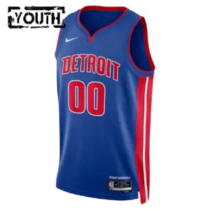 Nike Detroit Pistons Trikot Personalisiert Icon Edition Swingman Blau Für Kinder