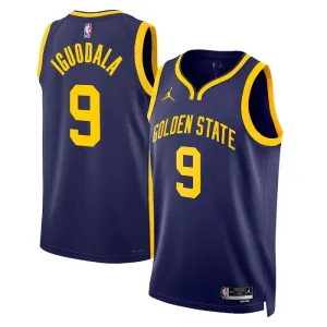 Jordan Golden State Warriors Andre Iguodala 9 Trikot Statement Edition Swingman Blau Für Herren