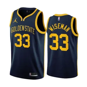 Jordan Golden State Warriors James Wiseman 33 Trikot Statement Edition Swingman Navy Für Herren