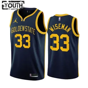 Jordan Golden State Warriors James Wiseman 33 Trikot Statement Edition Swingman Navy Für Kinder