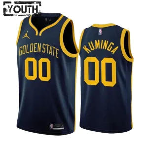 Jordan Golden State Warriors Jonathan Kuminga 00 Trikot Statement Edition Swingman Navy Für Kinder