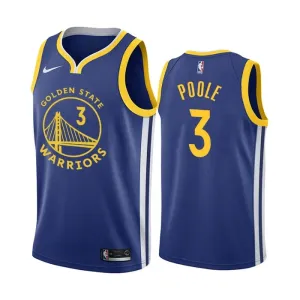 Jordan Nike Golden State Warriors Poole 3 Trikot Icon Edition Swingman Royal Für Herren