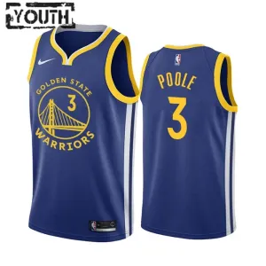 Jordan Nike Golden State Warriors Poole 3 Trikot Icon Edition Swingman Royal Für Kinder