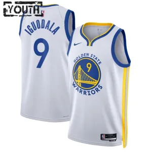Nike Golden State Warriors Andre Iguodala 9 Trikot Association Edition Swingman Weiß Für Kinder