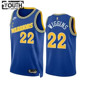 Nike Golden State Warriors Andrew Wiggins 22 Trikot Classic Edition 22/23 Swingman Blau Für Kinder