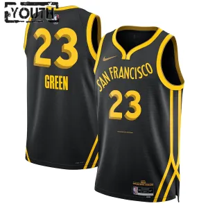 Nike Golden State Warriors Draymond Green Trikot City Edition 23/24 Swingman Schwarz Für Kinder