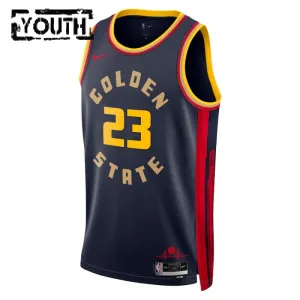 Nike Golden State Warriors Draymond Green Trikot City Edition 24/25 Swingman Navy Für Kinder