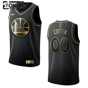 Nike Golden State Warriors Golden Edition Trikot Personalisiert Swingman Schwarz Für Kinder