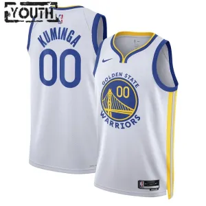 Nike Golden State Warriors Jonathan Kuminga 00 Trikot Association Edition Swingman Weiß Für Kinder