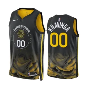 Nike Golden State Warriors Jonathan Kuminga 00 Trikot City Edition 22/23 Swingman Schwarz Für Herren