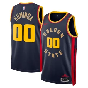Nike Golden State Warriors Jonathan Kuminga Trikot City Edition 24/25 Swingman Navy Für Herren