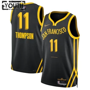 Nike Golden State Warriors Klay Thompson Trikot City Edition 23/24 Swingman Schwarz Für Kinder