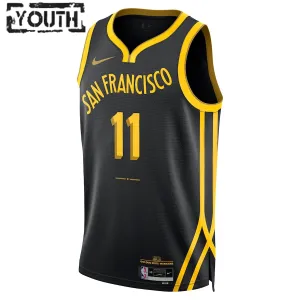 Nike Golden State Warriors Klay Thompson Trikot City Edition 23/24 Swingman Schwarz Für Kinder