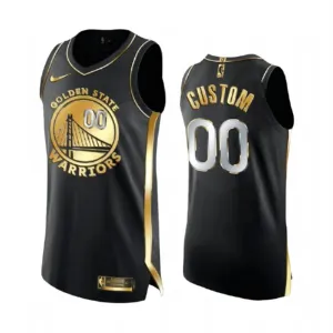 Nike Golden State Warriors Limited Golden Edition Trikot Personalisiert Swingman Schwarz Für Herren