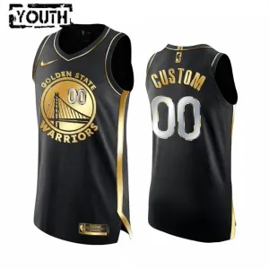 Nike Golden State Warriors Limited Golden Edition Trikot Personalisiert Swingman Schwarz Für Kinder