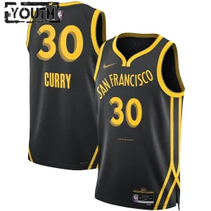 Nike Golden State Warriors Stephen Curry Trikot City Edition 23/24 Swingman Für Kinder