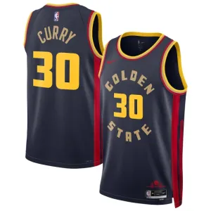 Nike Golden State Warriors Stephen Curry Trikot City Edition 24/25 Swingman Navy Für Herren