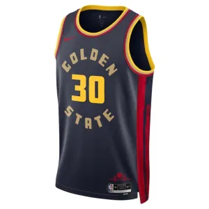 Nike Golden State Warriors Stephen Curry Trikot City Edition 24/25 Swingman Navy Für Herren