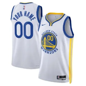 Nike Golden State Warriors Trikot Personalisiert Association Edition Swingman Weiß Für Herren