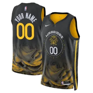 Nike Golden State Warriors Trikot Personalisiert City Edition 22/23 Swingman Schwarz Für Herren