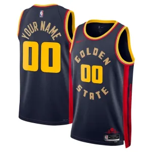 Nike Golden State Warriors Trikot Personalisiert City Edition 24/25 Swingman Navy Für Herren
