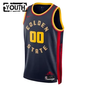 Nike Golden State Warriors Trikot Personalisiert City Edition 24/25 Swingman Navy Für Kinder