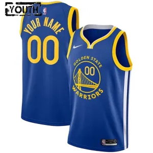 Nike Golden State Warriors Trikot Personalisiert Icon Edition Swingman Blau Für Kinder