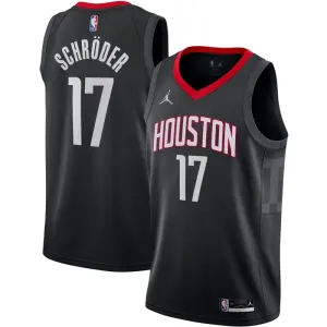 Jordan Houston Rockets Dennis Schroder 17 Trikot Statement Edition Swingman Schwarz Für Herren