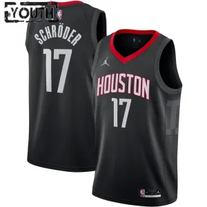 Jordan Houston Rockets Dennis Schroder 17 Trikot Statement Edition Swingman Schwarz Für Kinder