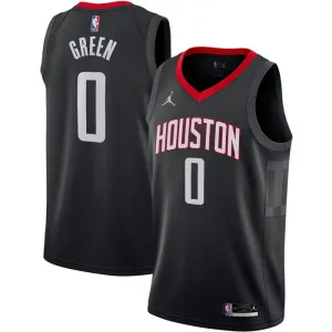 Jordan Houston Rockets Jalen Green 0 Trikot Statement Edition Swingman Schwarz Für Herren