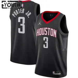 Jordan Houston Rockets Kevin Porter JR 3 Trikot Statement Edition Swingman Schwarz Für Kinder