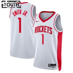 Nike Houston Rockets Jabari Smith JR 1 Trikot Association Edition Swingman Weiß Für Kinder