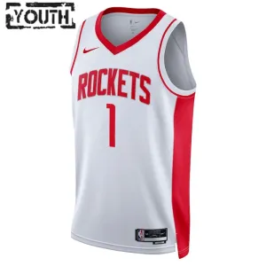 Nike Houston Rockets Jabari Smith JR 1 Trikot Association Edition Swingman Weiß Für Kinder