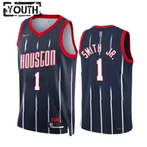 Nike Houston Rockets Jabari Smith JR 1 Trikot City Edition 22/23 Swingman Navy Für Kinder